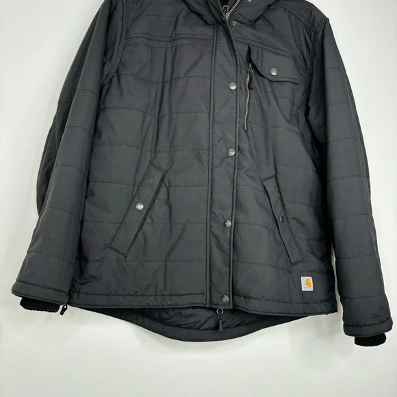 Carhartt Women's Black Hooded Jacket - Picture 6 of 14